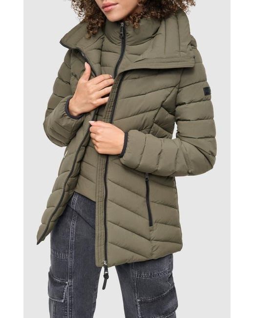Dkny stretch puffer jacket on sale