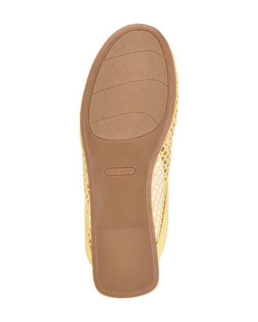 Nine West Yellow Daniela Mesh Mule