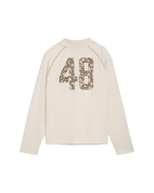 PUMA White Essentials Animal Print Logo Pullover