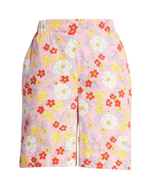 Vero Moda Pink Taya Floral Cotton Shorts
