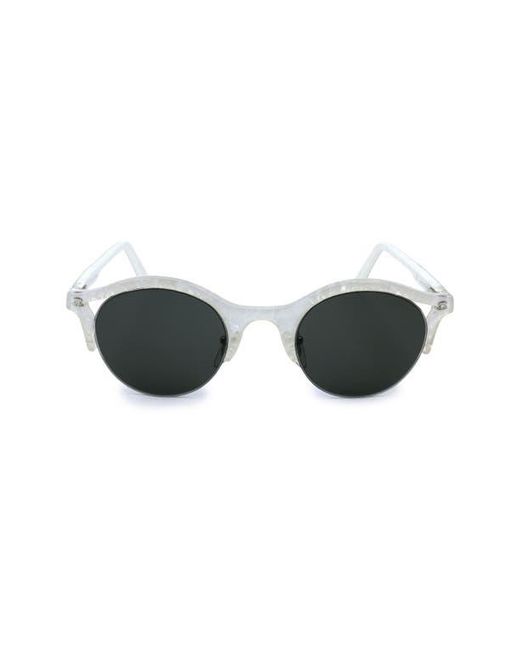 Retrosuperfuture Black 54Mm Round Sunglasses
