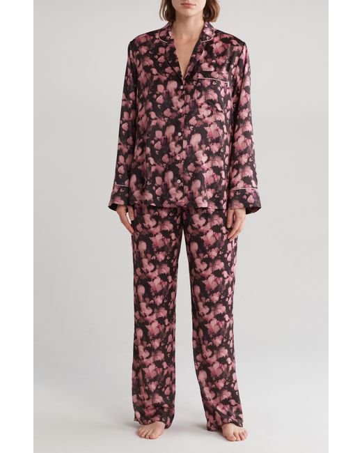 Ted Baker Red Piped Silky Satin Pajamas