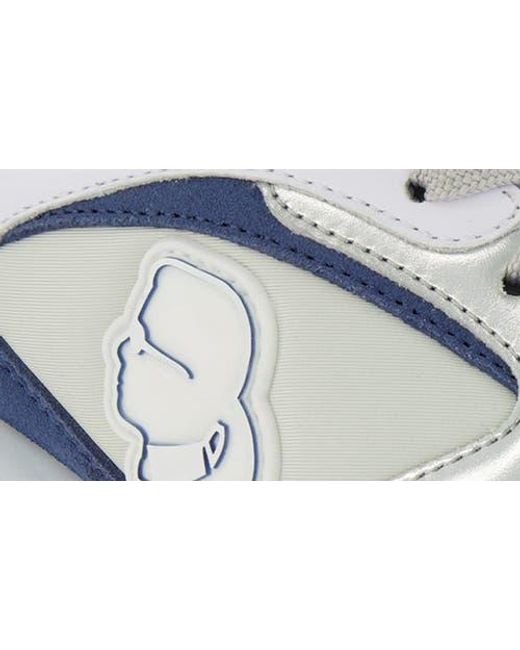 Karl Lagerfeld Blue Karl Patch Sneaker for men