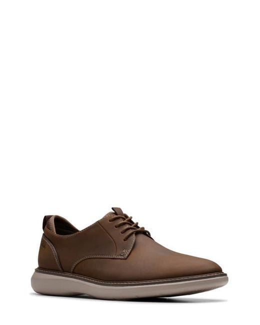 Clarks Brown Brantin Plain Toe Derby for men