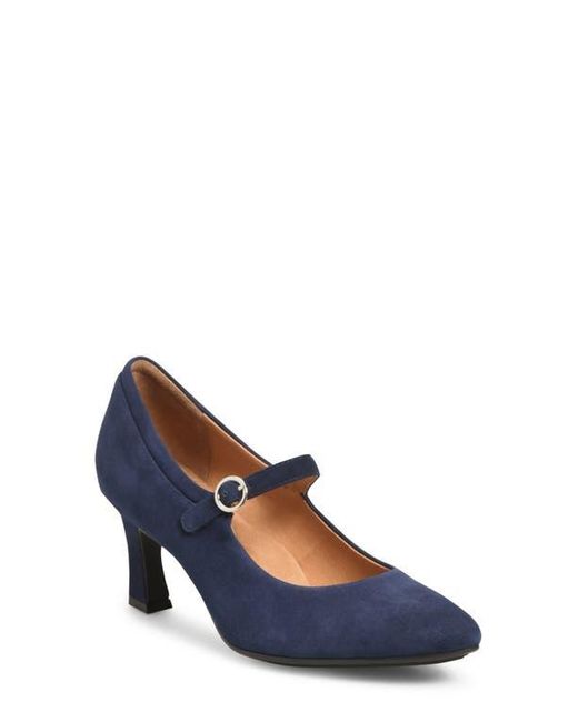 Söfft Blue Sienna Pointed Toe Mary Jane Pump
