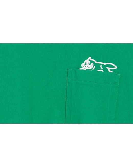 ICECREAM Green Running Dog Pocket T-Shirt for men