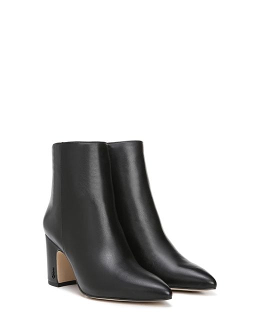 sam edelman hilty bootie black leather