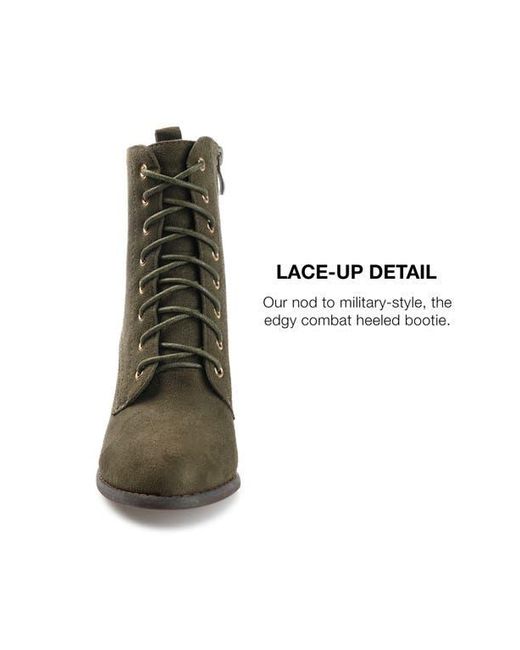 Journee Collection Green Baylor Bootie