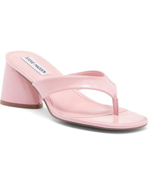 【Steve Madden】Kitana ブロックヒール スライドサンダル Steve Madden Kitana Block Heel Slide Sandal in Pink | Lyst