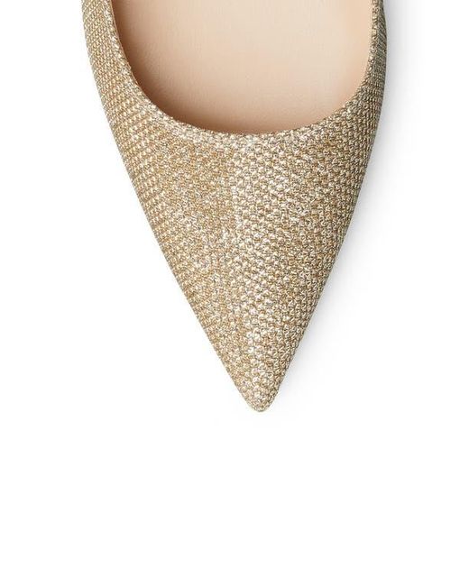 Stuart Weitzman Natural Linsi Leather Pointed Toe Pumps