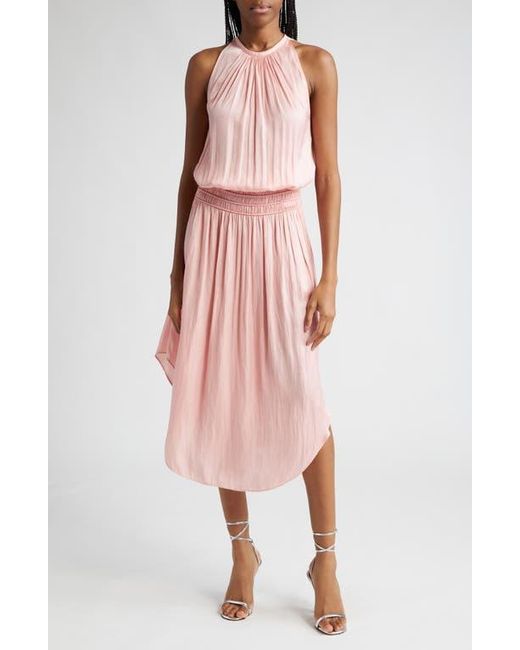 Ramy Brook Polyester A Line Shirred Waist Dress in Pink Lyst