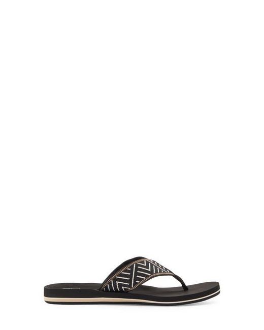Reef Black Spring Woven Strap Flip Flop
