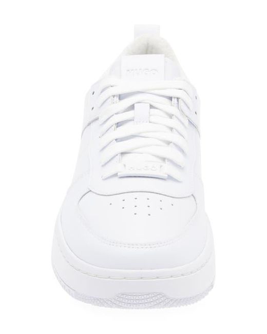 Boss White Kilian Tenn Low Top Sneaker for men