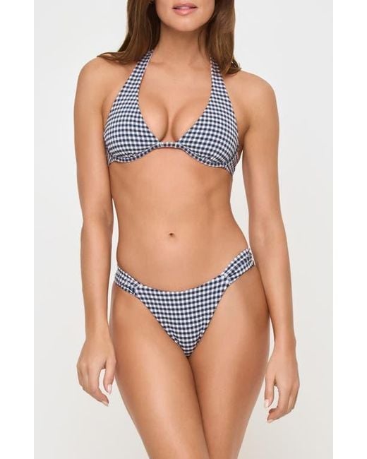 LSPACE Blue Dolce Bitsy Bikini Bottoms