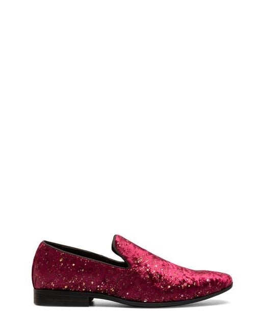 Stacy Adams Red Stellar Glitter Slip-On Loafer for men