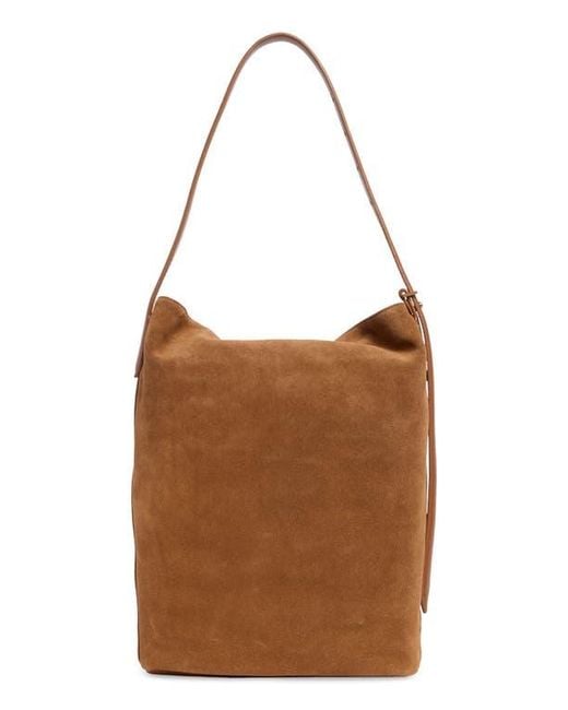 Sam Edelman Brown Harlyn Suede Bucket Bag