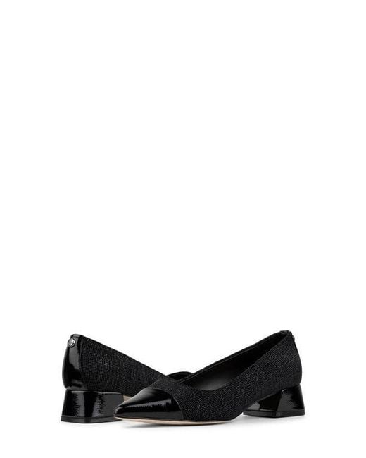 Donald J Pliner Black Cap Toe Pump