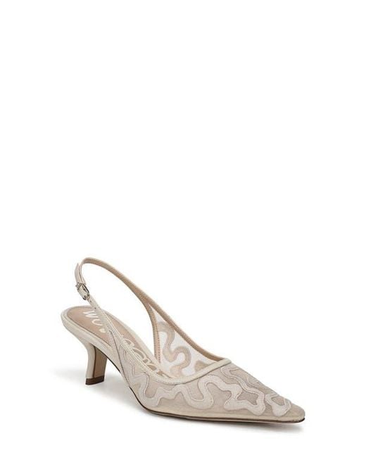Sam Edelman White Bianka Slingback Pump