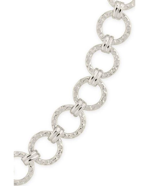 Sterling Forever Metallic Molten Chain Bracelet