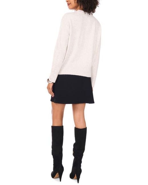 Vince Camuto White Relaxed Fit Sweater