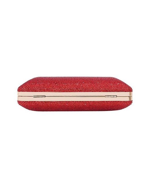 BERNESS Red Rhinestone Clutch