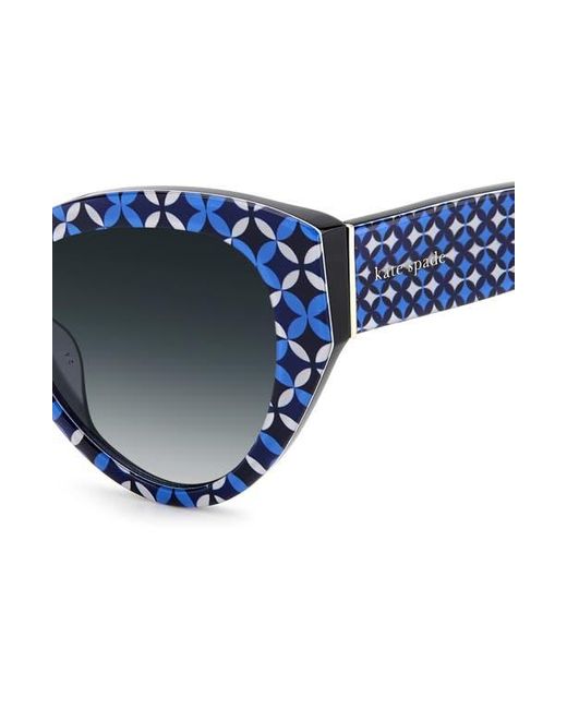 Kate Spade Blue Paisleigh 55Mm Gradient Cat Eye Sunglasses