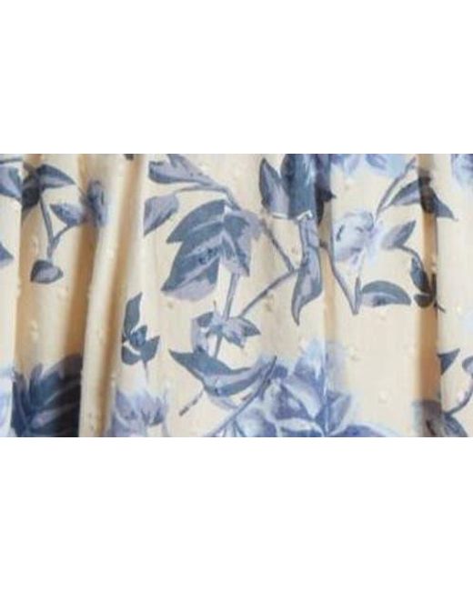 Chelsea28 Blue Rickrack Trim Tiered Mini Sundress