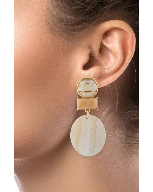 Jardin Natural Geometric Boho Statement Earrings