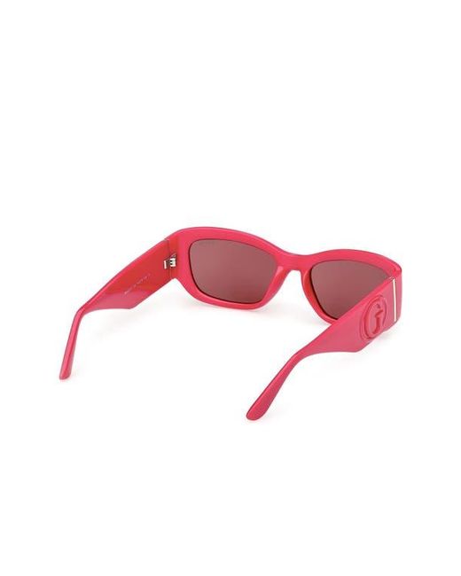 Guess Red Rectangular Sunglasses for men