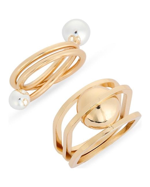 Leith Metallic 2-Pack Abstract Rings