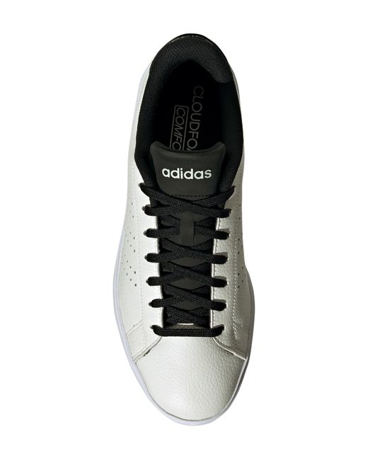 Adidas White Advantage 2.0 Low Top Sneaker for men