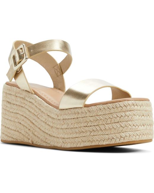 Call It Spring By Aldo Metallic Memphis Espadrille Platform Sandal