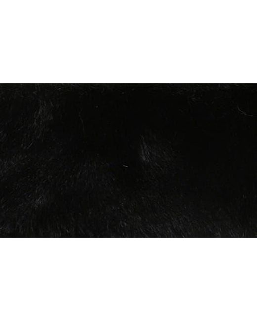 Kurt Geiger Black Faux Fur Bucket Hat