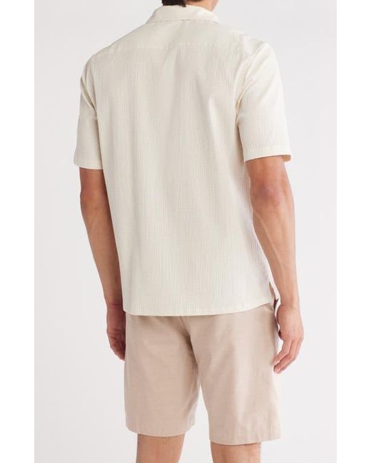 Theory Natural Dazy Short Sleeve Button-Up Camp Shirt for men