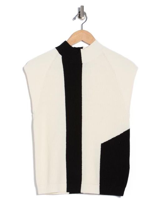 DKNY Black Colorblock Sweater