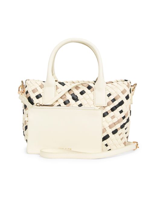 Anne Klein Natural Small Woven Tote