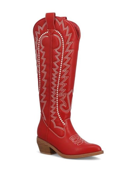 MIA Red Locklyn Tall Boot