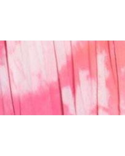 Tiare Hawaii Pink Ryden Tie Dye Strapless Dress