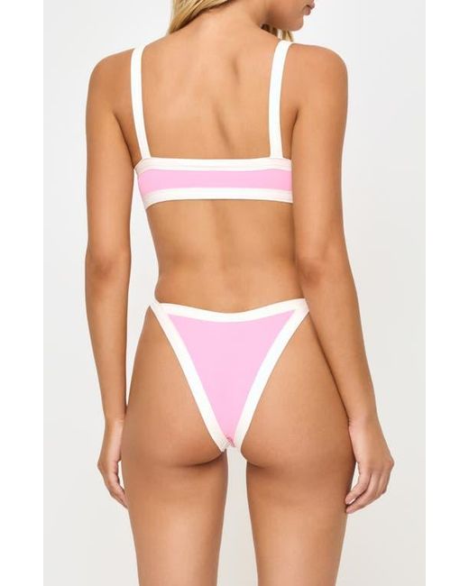 LSPACE Pink Mackenzie Bitsy Bikini Bottoms
