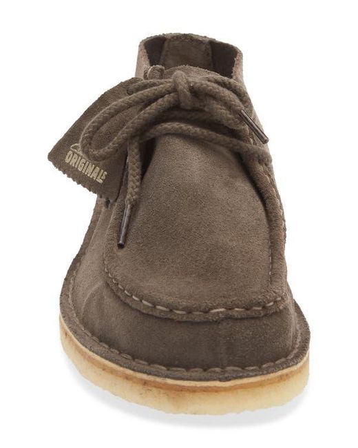 Clarks Gray Desert Nomad Boot for men