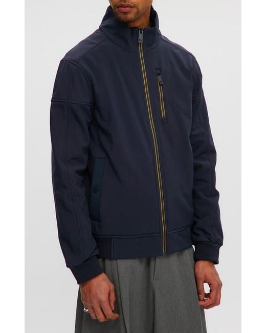 Noize Blue Soft Shell Windbreaker Jacket for men