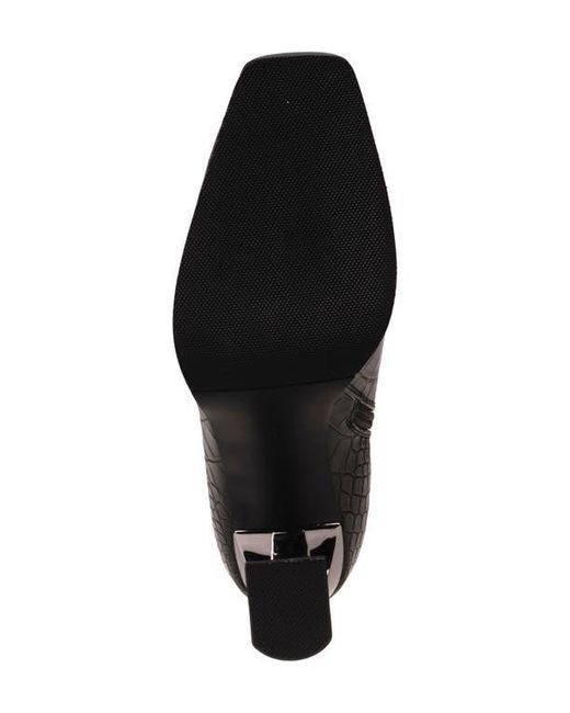 Ninety Union Black Lima Croc Embossed Boot
