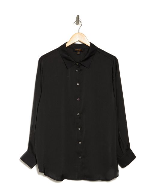 Truth Black Woven Button-up Shirt