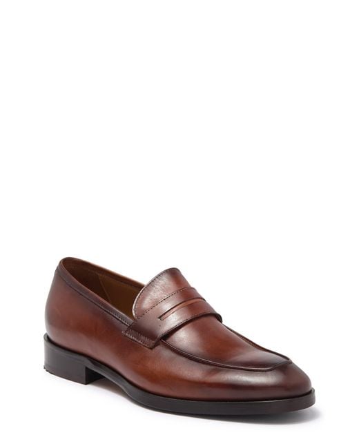 To Boot New York Wakefield Leather Penny Loafer in Brown for Men | Lyst