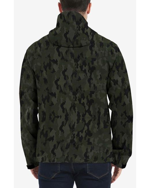 Hawke & Co. Black Defender Packable Rain Jacket for men