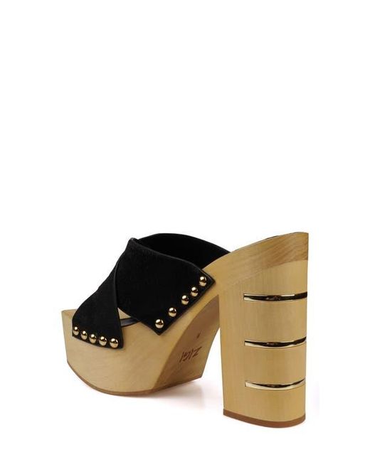 Zigi Black Tabitha Platform Slide Sandal