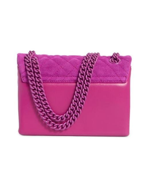 Kurt Geiger Purple Mini Brixton Lock Crossbody Bag
