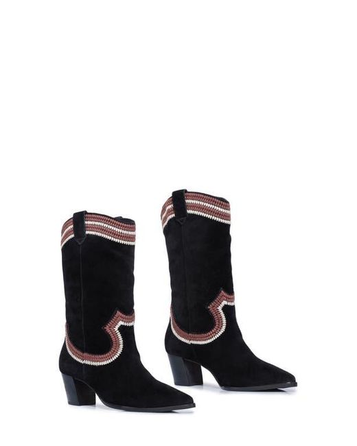 Bernardo Black Fremont Western Boot
