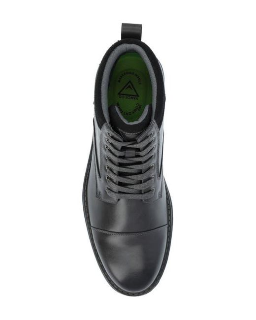 Vance Co. Black Fegan Cap Toe Boot for men