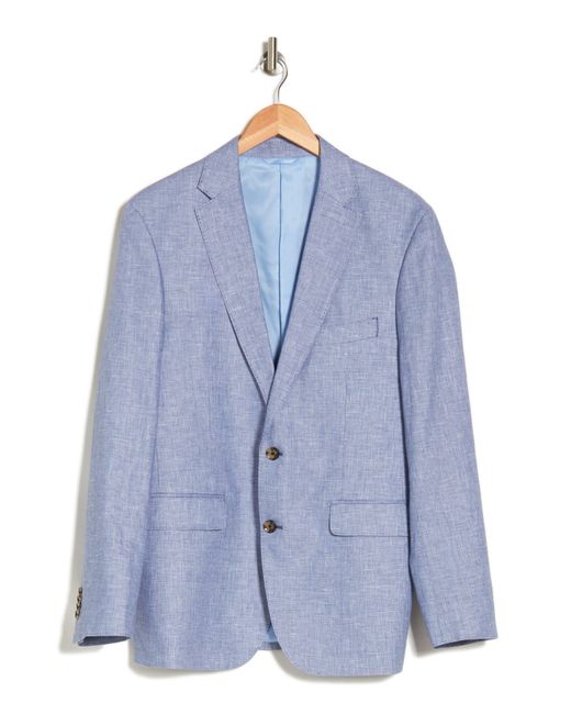 Rodd & Gunn Blue Linen & Cotton Blend Sport Coat for men